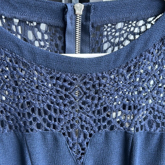Speechless Blue Crochet Design Dress - Picture 2 of 4